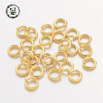 10 г 4 мм золотистого цвета, плотные, но непаянные латунные переходные кольца для изготовления ювелирных изделий 4x0,8 мм