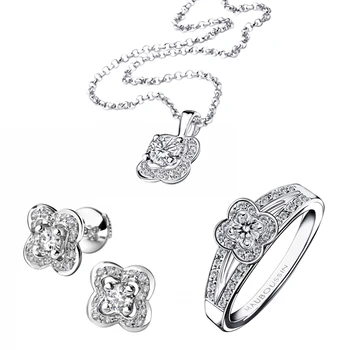 Роскошные украшения ко Дню Святого Валентина, женское ожерелье из стерлингового серебра 925 пробы, высококачественные украшения без выцветания, Бесплатная доставка