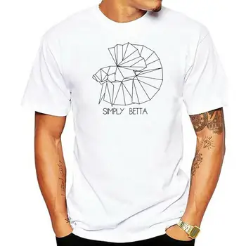 Мужская футболка с минималистичными рубашками Halfmoon Betta - легкая женская футболка
