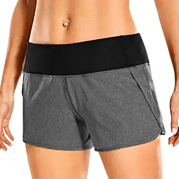 Спортивные шорты Мягкие женские летние шорты для упражнений по поглощению пота Модные повседневные женские шорты для бега